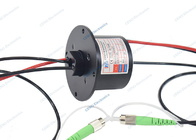 Intégrer la fibre optique rotative joint slip ring avec SM &amp; FC connecteur APC