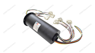 Bague collectrice multicanal pour une rotation continue à 360 degrés