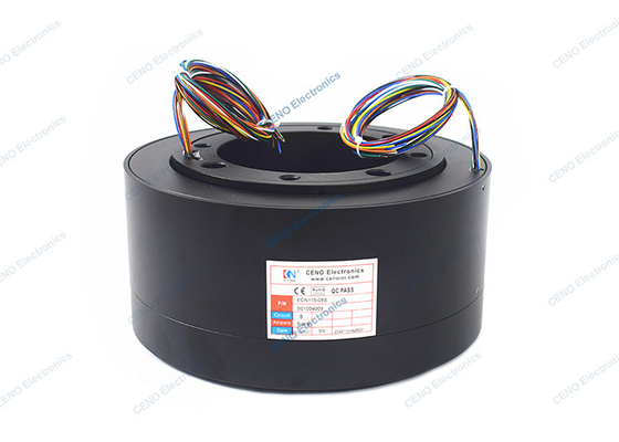 Glissement Ring With Inner Bore de signal de 8 circuits 115mm pour le simulateur de mouvement