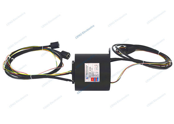 glissement Ring Combined Electrical Swivel de 100M Megabit Ethernet Signal