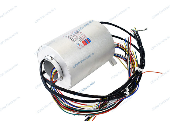 Puissance/joint électrique de Ring With Through Hole Rotary de glissement intégré par encodeur