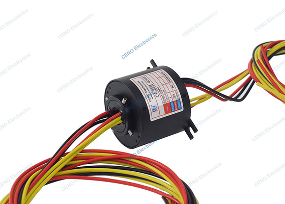Par le trou de conduction de l' électricité Slip Ring Assemblage 300 RPM Avec Rotary Power Joint électrique
