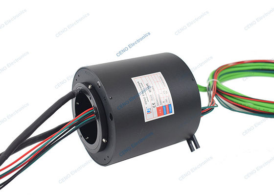 Intégrer la puissance Gigabit Ethernet Slip Ring personnalisé pour l'industrie Système automatique