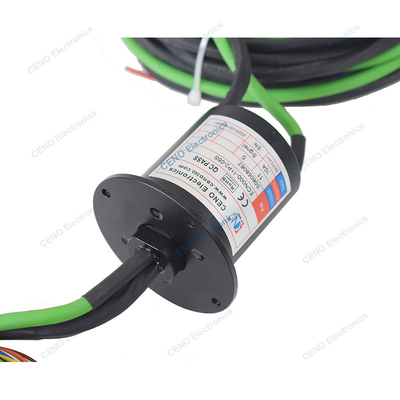 Modbus Signal Slip Ring avec 10A de puissance électrique et de la bride pour l'automatique industrielle
