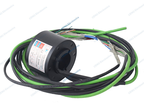 Grâce à l' anneau de glissement de trou avec RS422 et 100M Ethernet signal à basse température