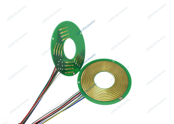FR-4 Plateau PCB séparé Pancake Slip Ring avec ID32mm Pour les appareils électriques