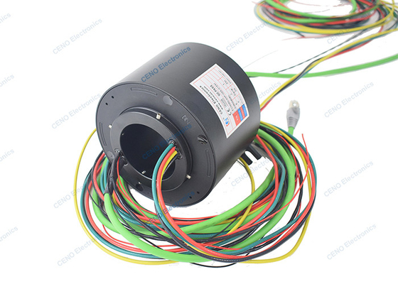 Ringe de glissement du signal Ethernet avec Profi-net RS232 et système à travers la perceuse pour l'alimentation