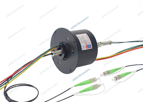 2 SM Fibre optique joint rotatif avec 3 circuits 15A intégrer FORJs anneau de glissement
