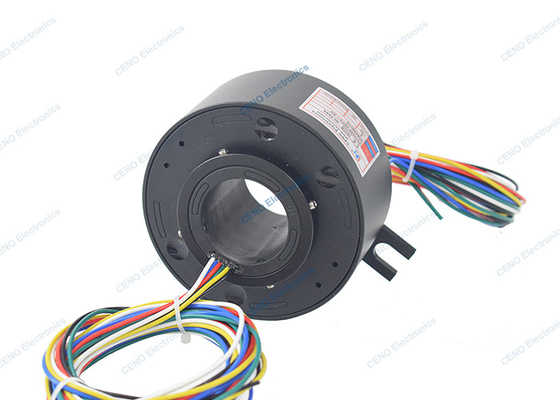 6 circuits 10A Ringe de glissement électrique avec un trou intérieur de 38 mm Pour le système industriel