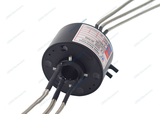 Groupe 3 Ringe de glissement de signal de thermocouple de type K avec trou à travers pour l'industrie