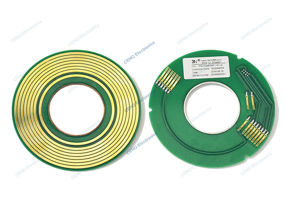 Pancake Slip Ring avec PCB USB2.0 et connecteur électrique pour l'industrie LED