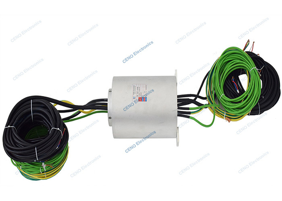 Filtres protégés IP67 Ringe antidérapant avec connecteur électrique rotatif avec signal Ethernet Diamètre intérieur Ø50mm