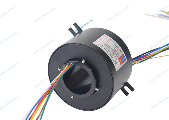 Grâce à un anneau de glissement conducteur avec ID 50mm et connecteur électrique rotatif