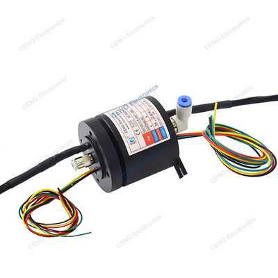 Intégrer l'union pneumatique rotative combiner pivotant conducteur avec le signal de codeur