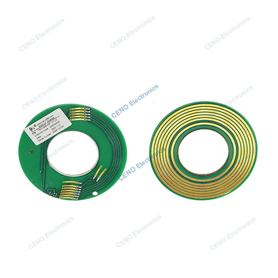PCB Pancake slip ring avec signal USB et trou intérieur de 46 mm pour appareils électriques