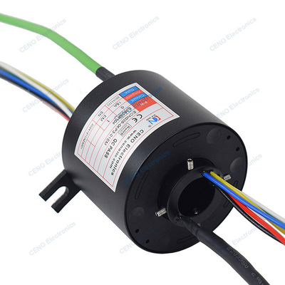Ringe de glissement du signal Ethernet avec connecteur électrique rotatif à travers le trou de 25 mm
