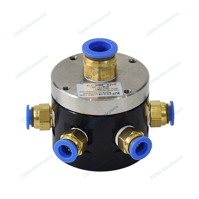 6 canaux d'air gazeux pneumatique à anneau de glissement rotatif avec pression -100KPa ~ 0,8MPa
