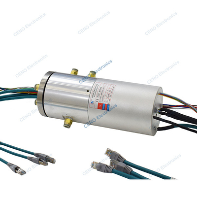 Intégrer l'union rotative hydraulique pneumatique avec le signal de puissance Encoder et Ethernet