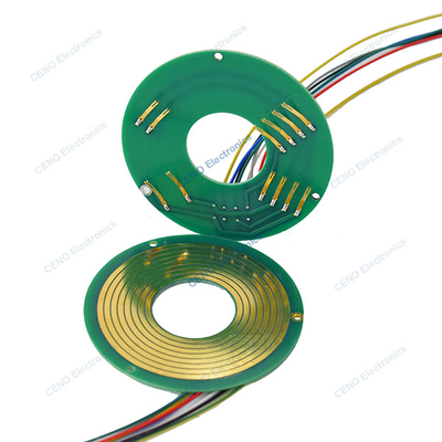 Pancake Slip Ring avec style PCBA et puissance électrique et signal pour les bras de robot