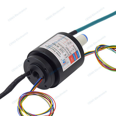 Intégrer le signal Power Ethernet et l'anneau de glissement hydraulique pneumatique rotatif