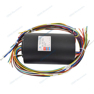 Par le biais de l' anneau de glissement de forage avec 32 circuits électrique Power Rotary Joint pour Sytem industriel
