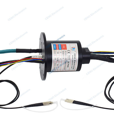 Joint rotatif à fibre optique et à bague collectrice pour signaux Ethernet intégrés à basse température