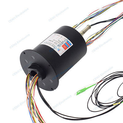 Intégrer FORJs Slip Ring avec l' électricité et 3 joints rotatifs en fibre optique