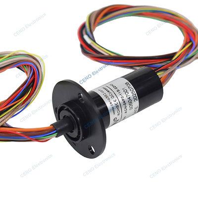 Bague collectrice à capsule pour signal HD-SDI avec alimentation électrique pour système industriel
