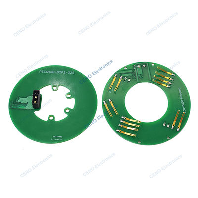 Pancake Slip Ring de type PCB avec alimentation électrique et signal CAN pour le robot