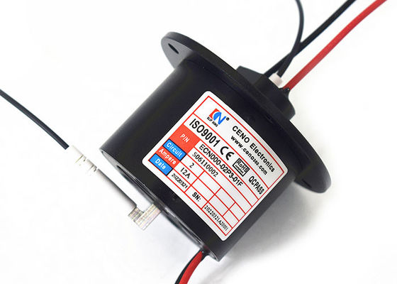 2 matériel optique de logement d'alliage d'aluminium du joint tournant 35mm OD de fibre de la Manche