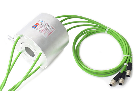 collecteur rotatoire ennuyé intérieur d'axe de cavité de 38.1mm 100M Ethernet Slip Rings